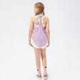 thumbnail image 5 of Kid Girls Athletic Tank Tops Sleeveless Workout Running Tennis Sports Shirts 5-12Y, 5 of 9