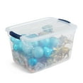 thumbnail image 4 of Rubbermaid Cleverstore 32 Quart Plastic Storage Tote Container w/ Lid (12 Pack), 4 of 6