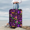 thumbnail image 3 of Lsque Mardi Gra2 Printed Luggage Cover, Travel Luggage Protector,Scratch and Dirt Resistant, Fits 18-32 Inch Luggage - Medium, 3 of 9