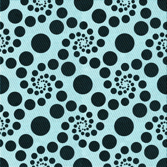 Ahgly Company Indoor Square Patterned Blue Lagoon Blue Area Rugs, 6' Square