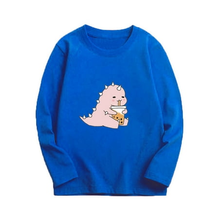 

YYYTop Baby Essential 2024 Toddler Graphic Tees Fashion Girl Boy Casual Long Sleeve Tops Round Neck Printing Tops Baby Tee Shirts 6-9 Months Baby Deals