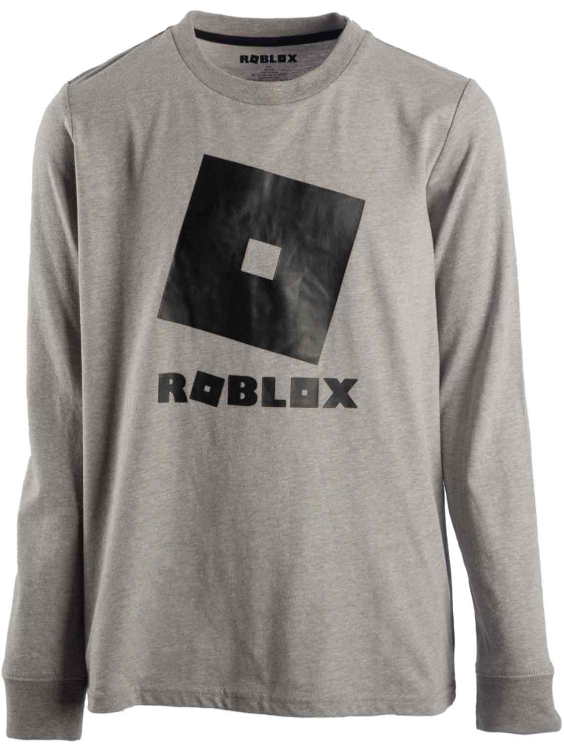 Boys Gray Black Roblox T Shirt Long Sleeve Tee Shirt Walmart Com Walmart Com - grey long sleeve roblox