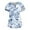 AB02-Blue, variant on ADSSDQ Women Scrub Tops Print Gifts Fashion Floral Print Scrub Tops V Neck Short Sleeve Nursing Tops with Pockets Cyan 2XL