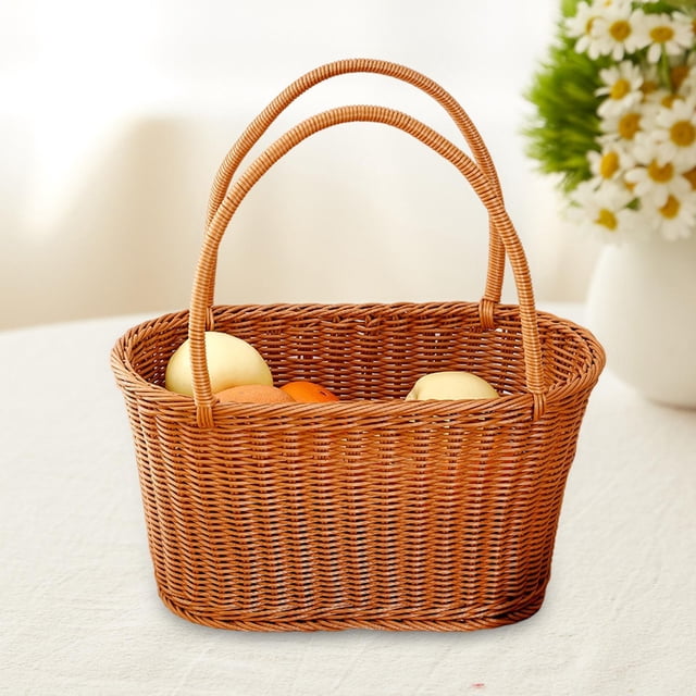 Elodie Hand Woven Basket Storage Bag Waterproof Practical Multifunctional Organizer for 39x20x21 cm