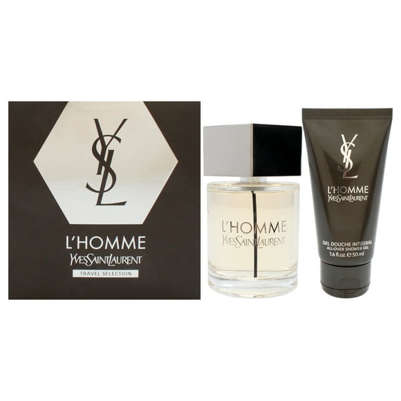 LHomme de Yves Saint Laurent para hombres Set de regalo 2 piezas EDT 3.3 oz gel de ducha 1.6 oz