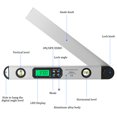 thumbnail image 4 of Amdohai 0~225° 400mm Aluminum Alloy Digital Protractor Angle Meter Multi-function Angle Ruler LCD Display with Backlight Woodworking Inclinometer Building Woodworking Home DIY Utility Metal Ruler wi, 4 of 7