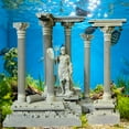 thumbnail image 6 of Mini Roman Column Aquarium Accessory Resin Construction with Artistic Detailing for Small Medium Fish Tank Setup, 6 of 9