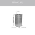 thumbnail image 2 of Raindrops  Barbed Wire Metal Lidless Trash Can Purple Large Bins Office Outdoor Silver, 2 of 8