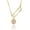 E2, variant on Safety Pin Necklace Dainty Gold Necklace for Women Trendy Safety Pins with Heart Charm Paperclip Necklace for Women Safety Gifts for Women