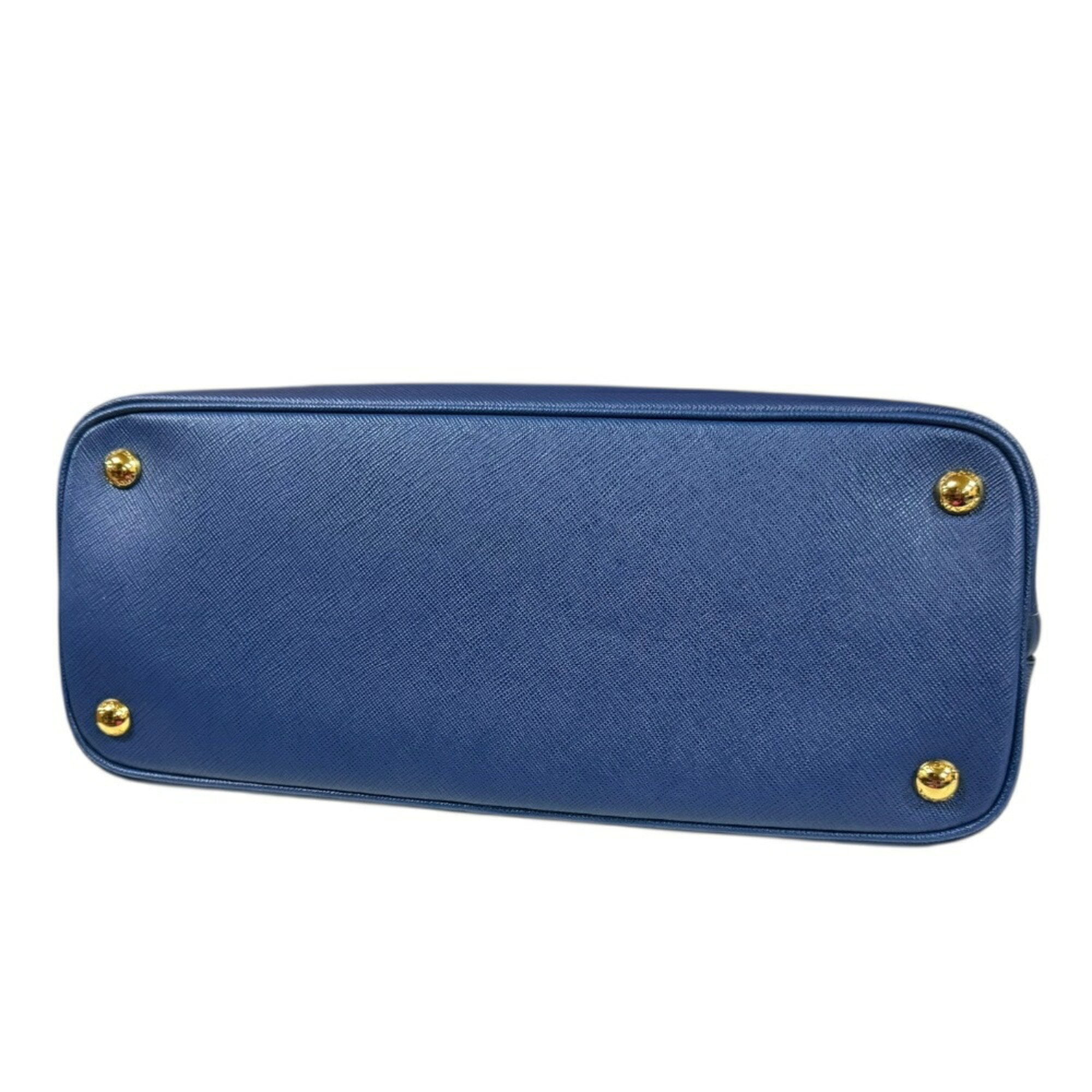 Pre-Owned Prada Promenade Saffiano Shoulder Bag Leather BL0837