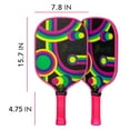 thumbnail image 2 of Franklin Sports Kids Pickleball Paddle - Forte Youth Pickleball Paddle for Kids - Junior Pickleball Paddle Series - USA Pickleball (USAPA) Approved - 10mm Polypropylene Core Pickleball Paddles - Pink, 2 of 9