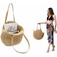 thumbnail image 5 of Kukuzhu Women Straw Woven Tote Handbag Large Beach Handmade Purse Shoulder Bag Straw Beach Handbag, 5 of 6