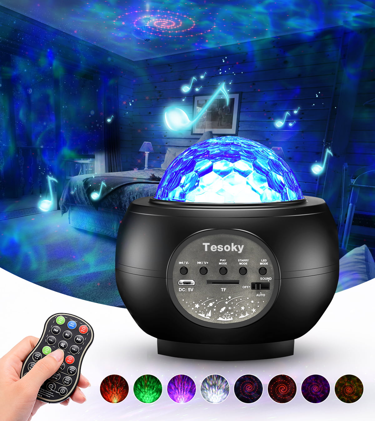 Tesoky Toys for 1-10 Year Old Girls Night Light Projector for Kids Toddler 