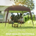 thumbnail image 4 of Outsunny Abri Instantané 8 Pieds x 8 Pieds Pliable pour l'Extérieur avec Sac, Café, 4 of 10