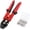 Red with 140pcs Sleeves, variant on CP1  Crimping Pliers, High    Plier Wire Rope Leader Crimping Tool, 10 inch Crimpers Swager with  Handle