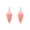 Rose quartz, variant on 2Pcs Natural Stone Crystal Pendulum Pendant Hexagonal Quartz Reiki Healing Charm-Blue Sand