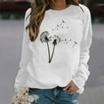 thumbnail image 1 of ICHUANYI Liquidación Moda Mujer Casual Manga Larga Cuello Redondo Impreso Señoras Sudadera Tops Blusa ICHUANYI WER202308251195, 1 of 4