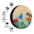 thumbnail image 4 of Kdxio Spare Tire Cover for RV Trailer, Waterproof Wheel Cover,Camper Spare Tire Cover Fit for Rv SUV Truck Travel Trailer 16 inch-Colorful Plants And Insects, 4 of 8
