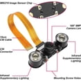thumbnail image 2 of Camera Module 8MP CSI IMX219 Sensor for Raspberry Pi 5 with 160° Wide-Angle Lens & Night Vision, Infrared Illuminator Included, 2 of 7
