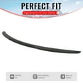 thumbnail image 2 of Ikon Motorsports Trunk Spoiler Fits 2008-2013 BMW E82 1 Series M Sport Coupe, M4 Style Matte Black ABS Plastic Add-on Rear Trunk Lid Spoiler Wing Lip, 2 of 7