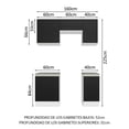 thumbnail image 3 of Cocina Integral Completa Modular Madesa Glamy 160cm BN 07, 3 of 5
