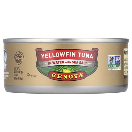 Genova Yellowfin Tuna In Water with Sea Salt  5 oz (142 g)