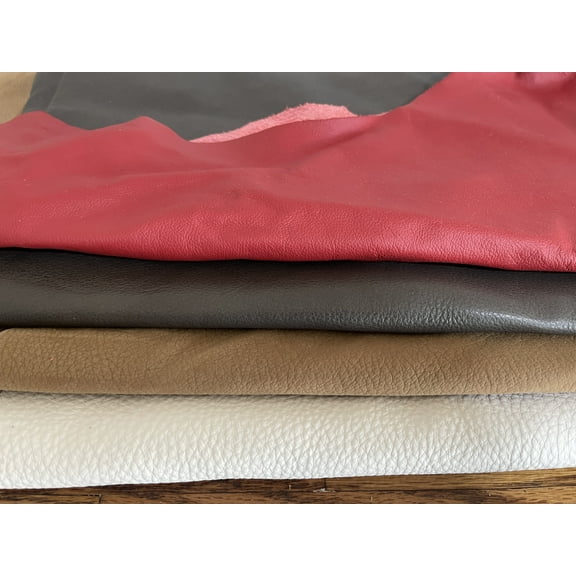 1 Pound Scrap Leather By Memory Cross - Soft And Flexible Leather Remnants, Mixed Colors In Each Bag