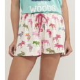 thumbnail image 1 of Little Blue House Women's Pajama Shorts, Patterned Moose, 1 of 3