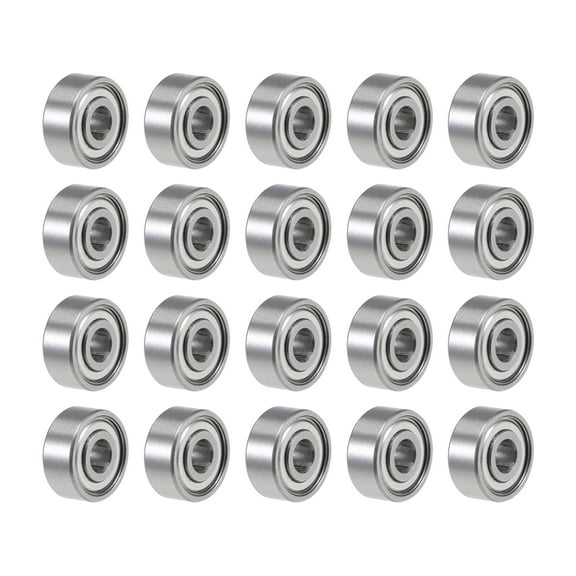 R2ZZ Deep Groove Ball Bearing, 1/8"x3/8"x5/32" Shielded Z2 Lever Bearings 20pcs