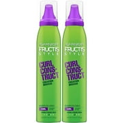 2 Pack - Garnier Fructis Style Curl Construct Creation Mousse Extra Strong Hold 6.80 oz
