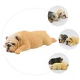 thumbnail image 3 of Figura de bulldog, 2 unidades, cachorro, juego de figuras, juguetes para niños, mascota artificial de plástico, 3 of 6