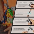 thumbnail image 3 of Pinzas para Guantes de Trabajo, 24 Pinzas en Forma de Z A Granel para Cinturones de Herramientas y Cascos de Construcción, con Anticaídas., 3 of 5