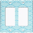 thumbnail image 6 of Metal Light Switch Plate Cover Japanese Sea Wave Pattern Teal Wallpaper WAL017, 6 of 13