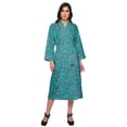 thumbnail image 1 of Moomaya Printed Robe For Girls Cotton Bathrobes For Women Wrap Dressing Gown, 1 of 6