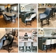 thumbnail image 6 of CHITA 30 inch Fabric Swivel Upholstered Counter Height Bar Stools with Full Back, Set of 2, Ivory White, 6 of 13