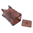 thumbnail image 4 of Makeup Cotton Box, Cotton Pad Holder Buttom Opening  For Bedroom Translucent Coffee, 4 of 8