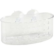 Bath Bliss Clear Suction Bath Basket, Medium