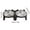 Black, variant on GFHFHITJ Cat Food & Water Bowl, Elevated Iron Double Tilted Dishes Set of 2, Modern Pedestal Design with Non-Slip Base, Whisker-Friendly for Cats & Small Dogs