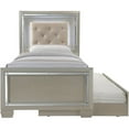 Cambridge Elegance Bed Frame with SlideOut Trundle and LED Headboard, Multiple Sizes