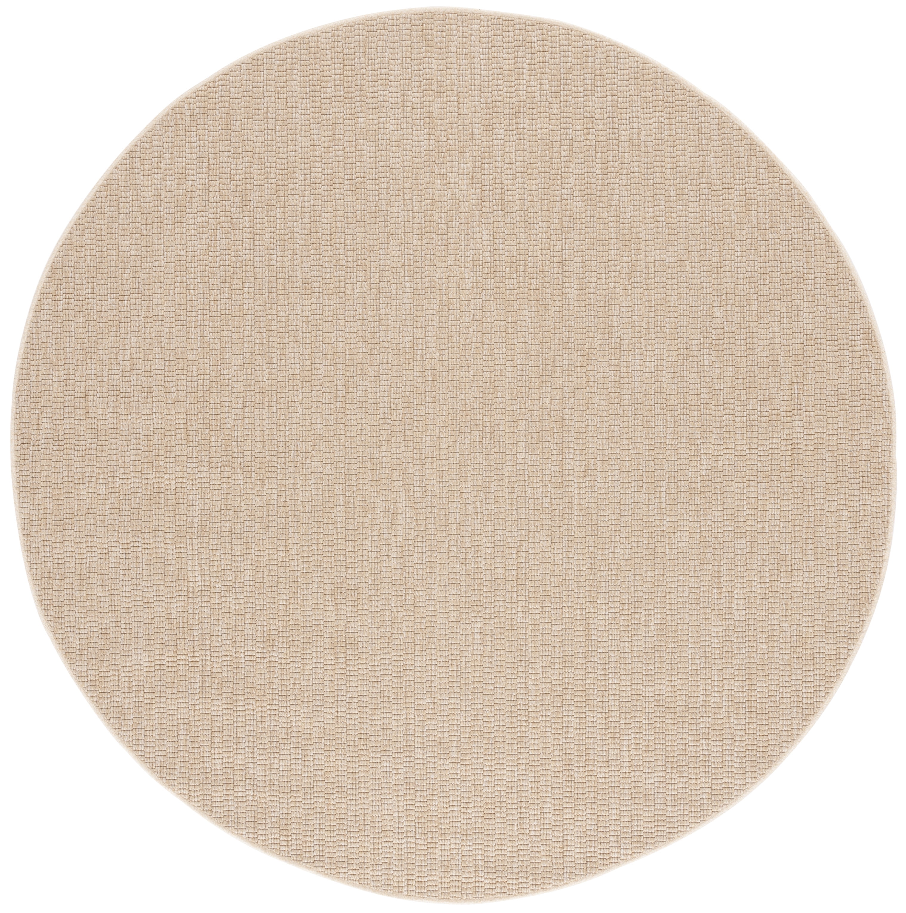 Safavieh Sisal All-Weather Dania Solid Indoor/Outdoor Area Rug, Natural, 5'3" x 5'3" Round