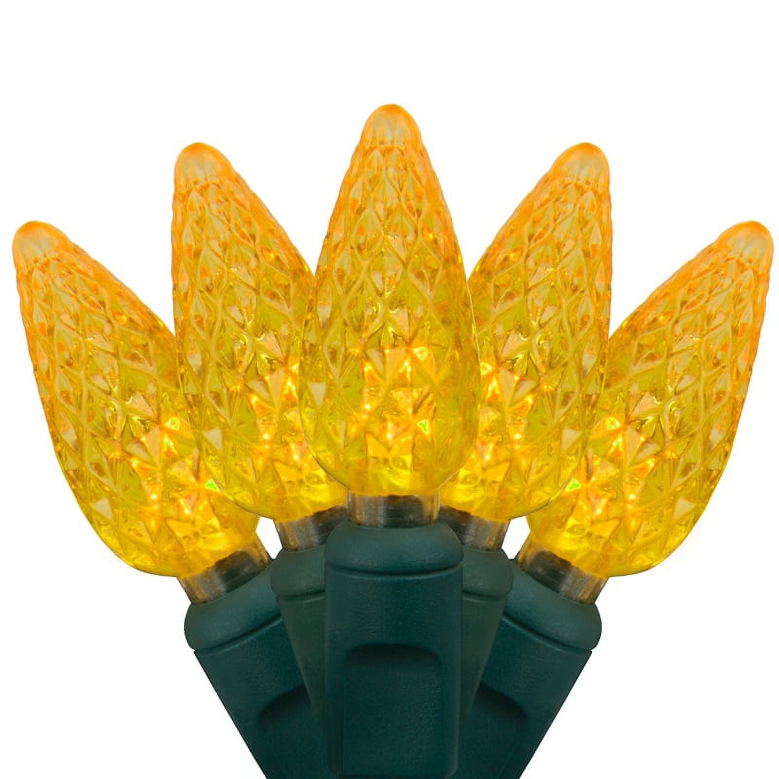 LED Christmas Lights Red 70 Bulb C6 Sets 35FT Green Cord Indoor - Foto 4