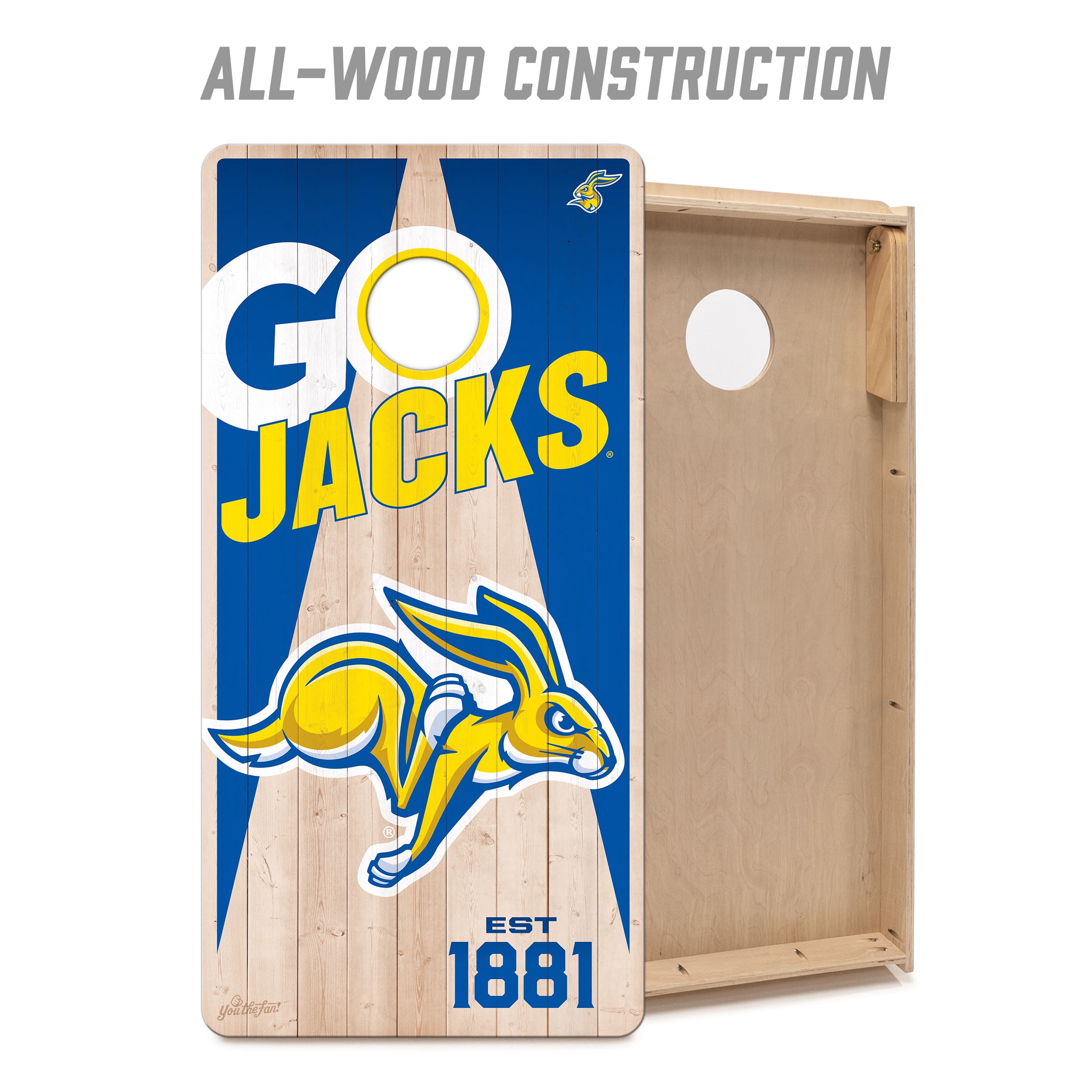 YouTheFan NCAA South Dakota State Jackrabbits 2' x 4' Cornhole Game No Bags