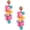 Colored, variant on Acrylic ball Beads Dangle Earrings for Women,Colorful Statement Earring Cute Candy Colored Drop Dangle Geometric Jewelry Earrings For Gift Party