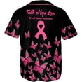 thumbnail image 3 of Personalized Breast Cancer Jersey, Pink Ribbon Awareness Soccer Shirt Baseball Breast Cancer Survivor Pride Jersey (5XL), 3 of 4
