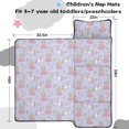 thumbnail image 5 of Princess and Unicorn Purple Toddler Nap Mat with Pillow & Blanket, Soft Sleeping Mat for Preschool Daycare Travel Sleepovers, 5 of 6