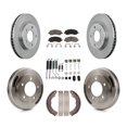 thumbnail image 1 of CMX Front Rear Disc Brake Rotors Ceramic Pads and Drum Kit (7Pc) for Car Mitsubishi Lancer K8C-103564, 1 of 11