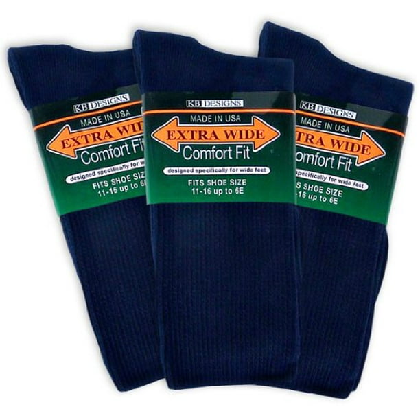 Extra Wide Sock Extra Wide Comfort Fit Athletic Crew (MidCalf) Socks