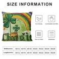 thumbnail image 5 of YINGXI Decorative Throw Pillow Covers, Cushion Case Decor, Pinch Me Charm Irish Holiday Home Decoration for Sofa Couch 20x20in, 5 of 5