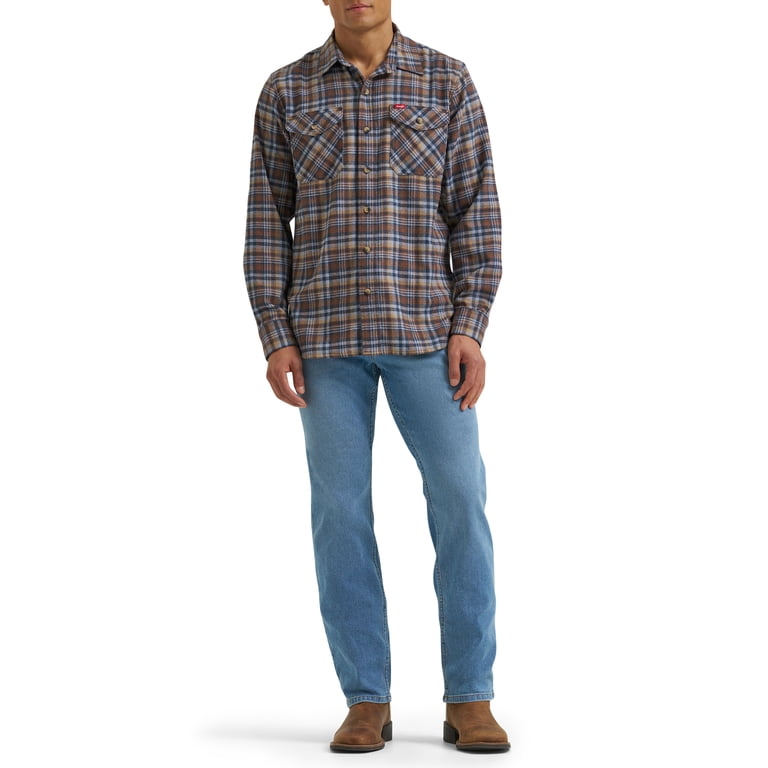 Wrangler Men's Relaxed Fit Brushed Flannel Shirt photo 2