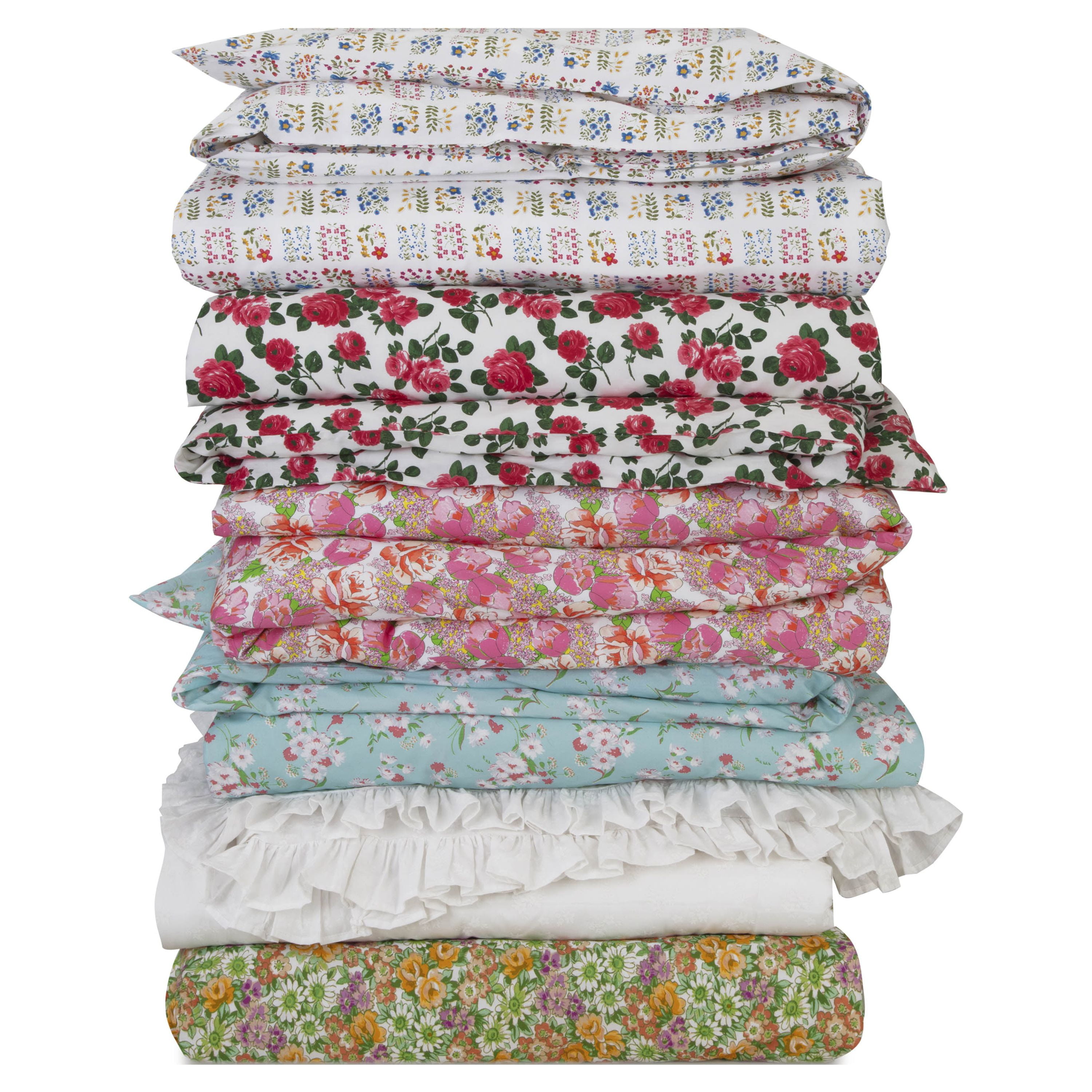 Lady Pepperell Eloise Floral Comforter Set, Twin/Twin XL, Red